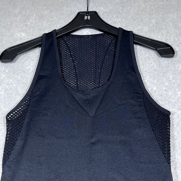 Fabletics Tank Top Womens Size Small Black Seamless Athletic Racerback - Picture 2 of 9